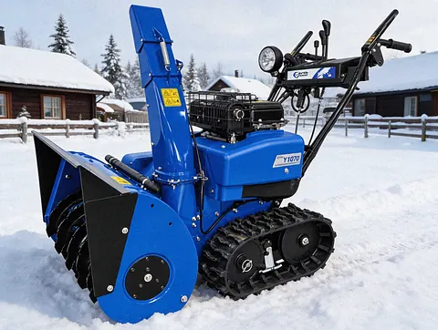 Snøfreser i boligfelt